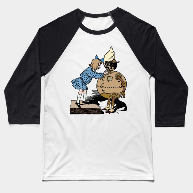 Dorothy and the Copper Man Baseball T-Shirt by MandyE